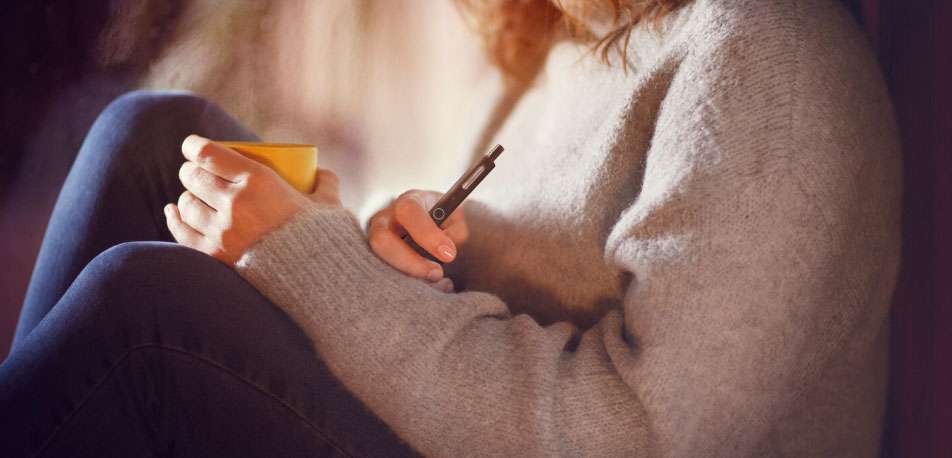 People Vaping With Logic Pro Vape Pen Over A Meal